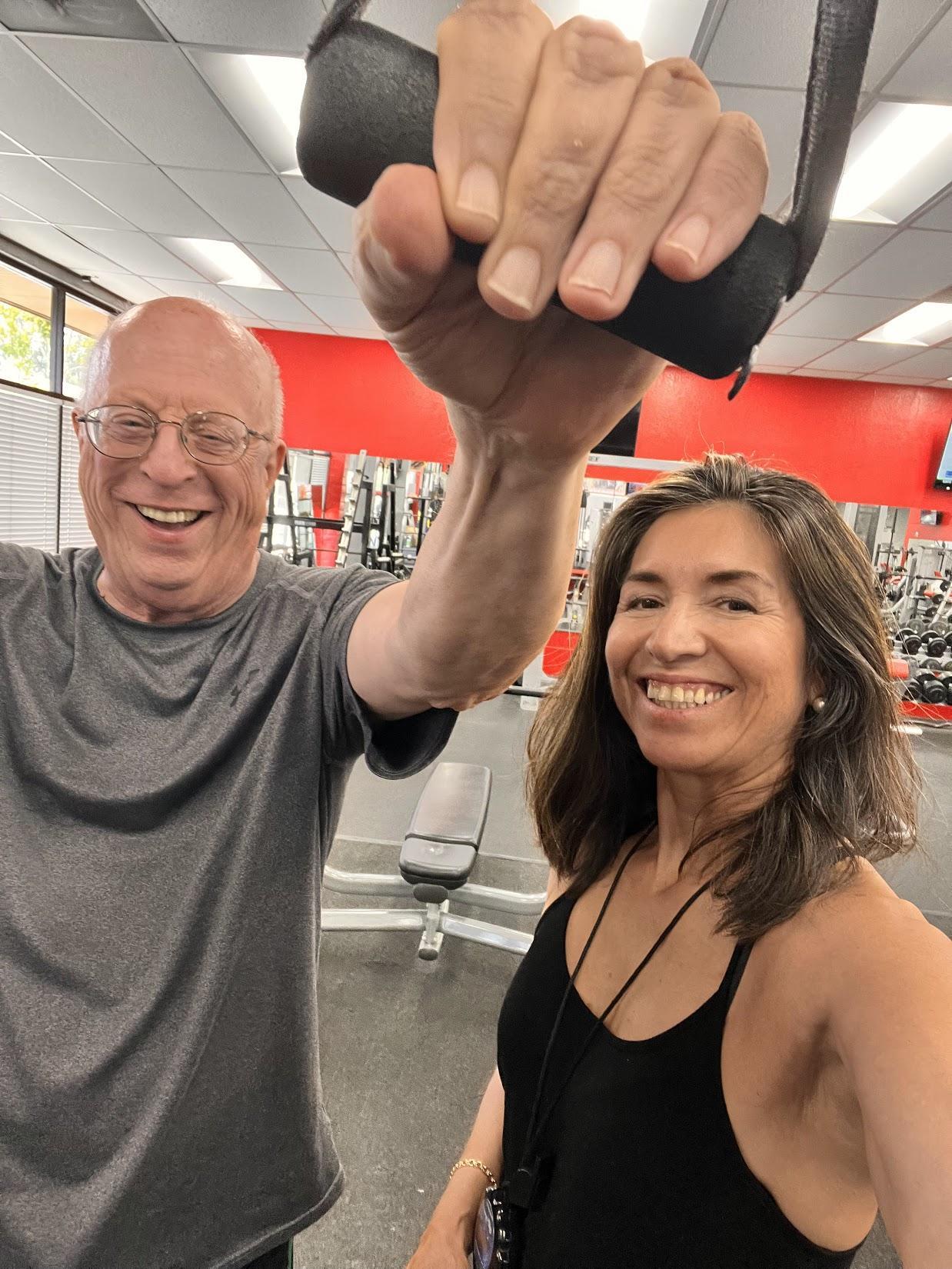 Tim training with Catherina at SNAP Fitness